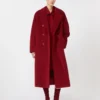 101801 Icon Coat, ciemnoczerwony
