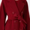 101801 Icon Coat, ciemnoczerwony