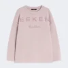 Bawełniana bluza z okrągłym dekoltem, liliowa Bawełniana bluza z okrągłym dekoltem, liliowa