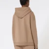 Bluza z zamkiem z technicznej dzianiny, kolor camel Bluza z zamkiem z technicznej dzianiny, kolor camel