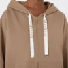 Bluza z zamkiem z technicznej dzianiny, kolor camel Bluza z zamkiem z technicznej dzianiny, kolor camel