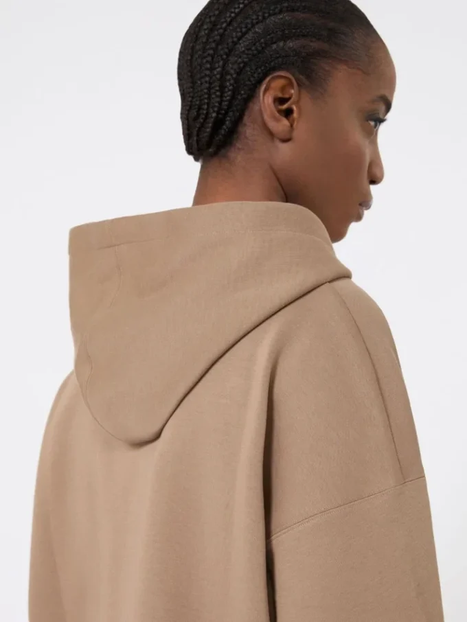 Bluza z zamkiem z technicznej dzianiny, kolor camel Bluza z zamkiem z technicznej dzianiny, kolor camel