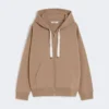 Bluza z zamkiem z technicznej dzianiny, kolor camel Bluza z zamkiem z technicznej dzianiny, kolor camel