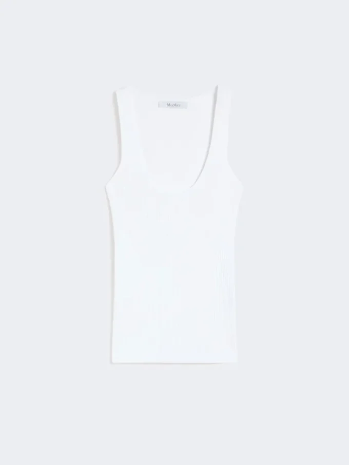 Bluzka z przędzy z mieszanki wiskozy, optyczna biel Bluzka z przędzy z mieszanki wiskozy, optyczna biel