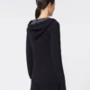 Dopasowany sweter wełniany, granatowy
