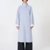 Dwustronny płaszcz z Pure Wool, kolor avio