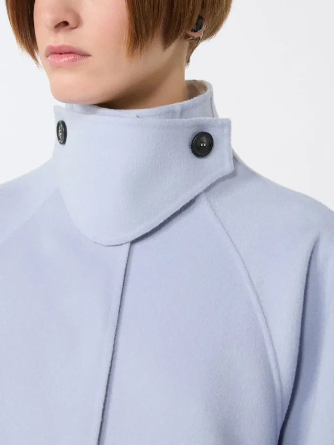 Dwustronny płaszcz z Pure Wool, kolor avio