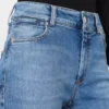 Idealnie dopasowane spodnie mini flare z niskim stanem, kolor ultramaryna Idealnie dopasowane spodnie mini flare z niskim stanem, kolor ultramaryna