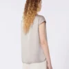 Kobieca satynowa bluzka, kolor nude Kobieca satynowa bluzka, kolor nude