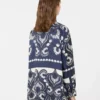 Koszula z nadrukiem w stylu patchworku, granatowa Koszula z nadrukiem w stylu patchworku, granatowa