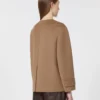Krótka kurtka z wełnianej tkaniny typu broadcloth, kolor camel Krótka kurtka z wełnianej tkaniny typu broadcloth, kolor camel