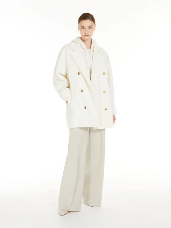 Krótki płaszcz 101801 Icon Coat, biały