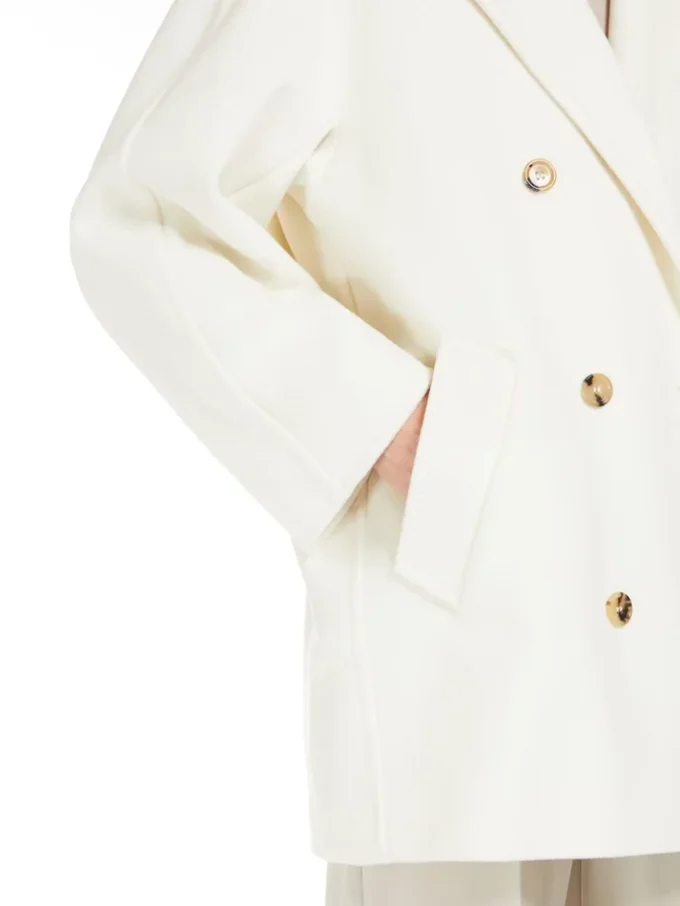 Krótki płaszcz 101801 Icon Coat, biały