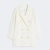 Krótki płaszcz 101801 Icon Coat, biały