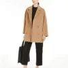 Krótki płaszcz 101801 Icon Coat, kolor camel