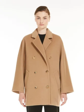 Krótki płaszcz 101801 Icon Coat, kolor camel