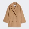 Krótki płaszcz 101801 Icon Coat, kolor camel