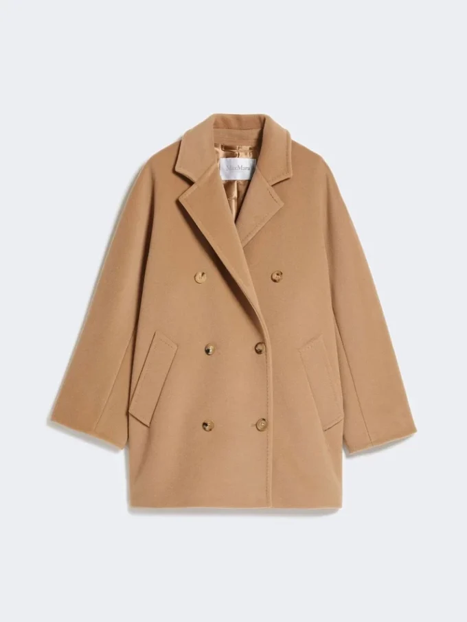 Krótki płaszcz 101801 Icon Coat, kolor camel