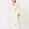 Kultowy Teddy Bear Icon Coat z alpaki i wełny, biały