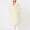 Kultowy Teddy Bear Icon Coat z alpaki i wełny, biały