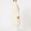 Kultowy Teddy Bear Icon Coat z alpaki i wełny, biały