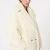 Kultowy Teddy Bear Icon Coat z alpaki i wełny, biały