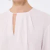 Lekka bluzka z tkaniny cady, różowa Lekka bluzka z tkaniny cady, różowa