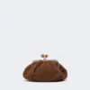 Mała zamszowa torebka Pasticcino, ciemnobrązowa Mała zamszowa torebka Pasticcino, ciemnobrązowa