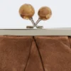 Mała zamszowa torebka Pasticcino, ciemnobrązowa Mała zamszowa torebka Pasticcino, ciemnobrązowa
