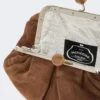 Mała zamszowa torebka Pasticcino, ciemnobrązowa Mała zamszowa torebka Pasticcino, ciemnobrązowa