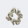 Metalowa bransoletka, srebrna Metalowa bransoletka, srebrna