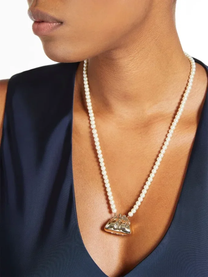 Naszyjnik typu choker z zawieszką Pasticcino, złoty Naszyjnik typu choker z zawieszką Pasticcino, złoty