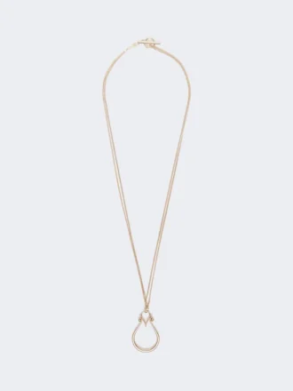 Naszyjnik z zawieszką z monogramem, złoty Naszyjnik z zawieszką z monogramem, złoty