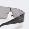 Okulary przeciwsłoneczne typu shield, czarne Okulary przeciwsłoneczne typu shield, czarne