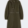 Parka z wodoodpornego taftu, zielona Parka z wodoodpornego taftu, zielona