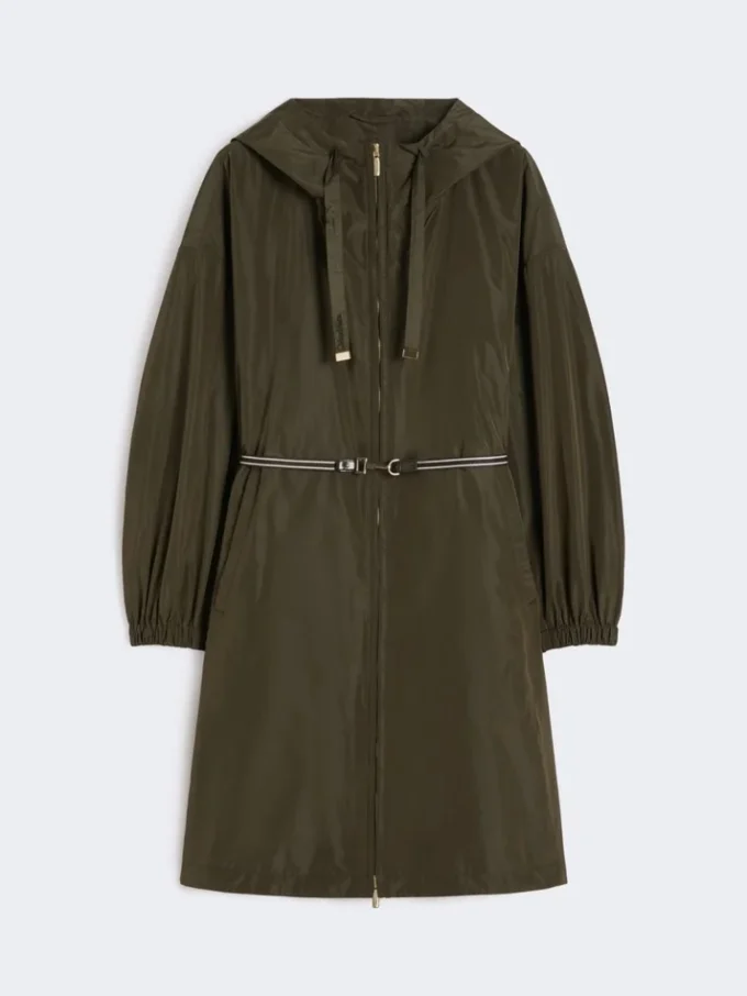 Parka z wodoodpornego taftu, zielona Parka z wodoodpornego taftu, zielona