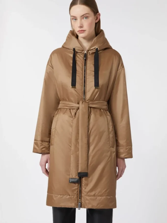 Parka z wyściółką z wodoodpornego płótna, kolor camel Parka z wyściółką z wodoodpornego płótna, kolor camel