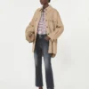 Płaszcz oversize z mieszanki wełny, kolor camel Płaszcz oversize z mieszanki wełny, kolor camel
