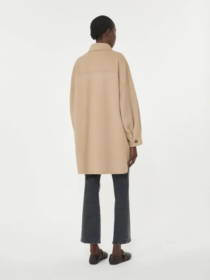 Płaszcz oversize z mieszanki wełny, kolor camel Płaszcz oversize z mieszanki wełny, kolor camel