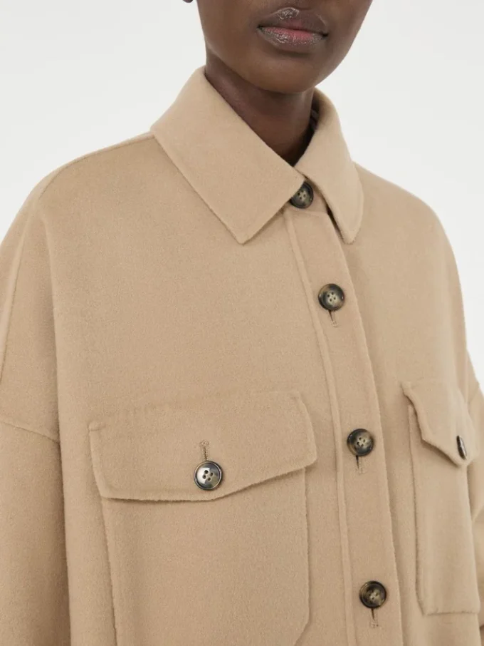 Płaszcz oversize z mieszanki wełny, kolor camel Płaszcz oversize z mieszanki wełny, kolor camel