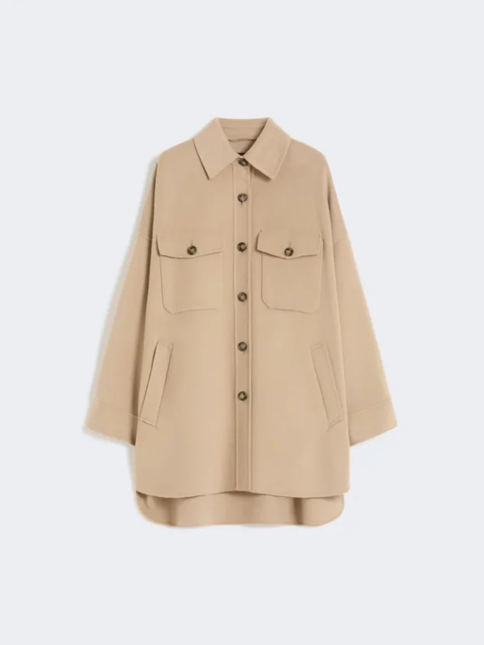Płaszcz oversize z mieszanki wełny, kolor camel Płaszcz oversize z mieszanki wełny, kolor camel