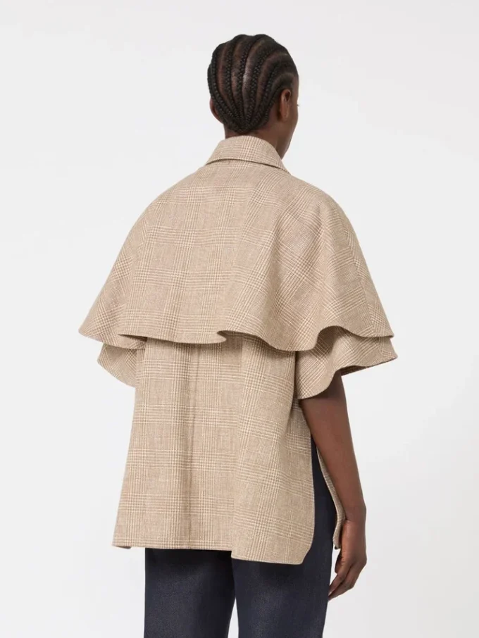 Płaszcz z bawełny w kratę Glen Plaid, kolor tytoniowy Płaszcz z bawełny w kratę Glen Plaid, kolor tytoniowy
