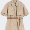Płaszcz z bawełny w kratę Glen Plaid, kolor tytoniowy Płaszcz z bawełny w kratę Glen Plaid, kolor tytoniowy