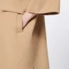 Płaszcz z tkaniny broadcloth w kolorze camelowym, brązowo-orzechowym Płaszcz z tkaniny broadcloth w kolorze camelowym, brązowo-orzechowym
