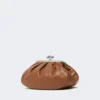 Średniej wielkości torebka Pasticcino z owczej skóry, kolor tytoniowy Średniej wielkości torebka Pasticcino z owczej skóry, kolor tytoniowy