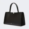Skórzana torba typu tote, czarna Skórzana torba typu tote, czarna