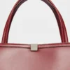 Skórzana torba typu tote, kolor bordowy Skórzana torba typu tote, kolor bordowy