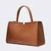 Skórzana torba typu tote, kolor tytoniowy Skórzana torba typu tote, kolor tytoniowy