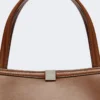 Skórzana torba typu tote, kolor tytoniowy Skórzana torba typu tote, kolor tytoniowy