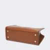 Skórzana torba typu tote, kolor tytoniowy Skórzana torba typu tote, kolor tytoniowy